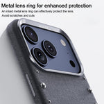 Custodia magnetica per telefono a copertura totale con texture denim della serie Rivet., For iPhone 17 Pro Max, For iPhone 17 Pro, For iPhone 17, For iPhone Air