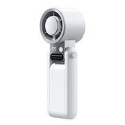 Y38 199-Level Smart Digital Display Sliding Adjustment Mini Tri-Fold Handheld Cooling Fan