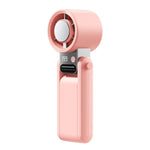 Y38 199-Level Smart Digital Display Sliding Adjustment Mini Tri-Fold Handheld Cooling Fan