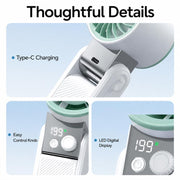 Ventilatore portatile mini pieghevole Y39 con display digitale