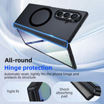Custodia magnetica integrata con finitura opaca effetto pelle., For Galaxy Z Fold7 5G