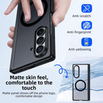 Custodia magnetica integrata con finitura opaca effetto pelle., For Galaxy Z Fold7 5G