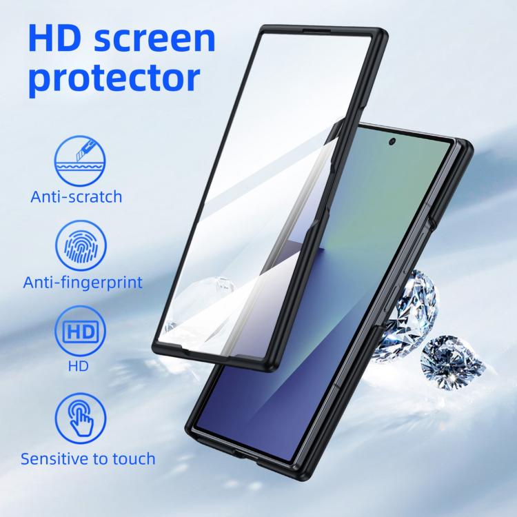 Custodia magnetica integrata con finitura opaca effetto pelle., For Galaxy Z Fold7 5G