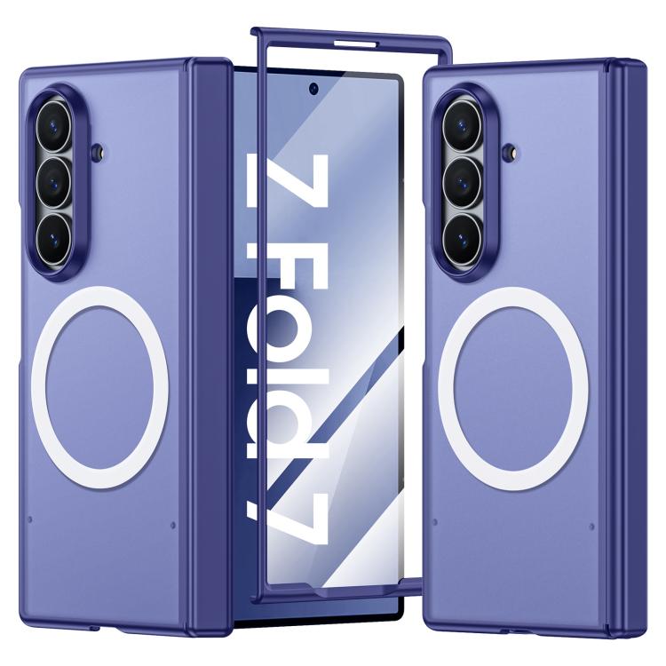 Custodia magnetica integrata con finitura opaca effetto pelle., For Galaxy Z Fold7 5G