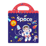 Adesivi impermeabili e riutilizzabili fai-da-te per l'educazione prescolare dei bambini, Animals T01, Traffic T02, Dinosaur T03, Space T04, Body T05, Ocean T06, Princess T07, Insect T08, Farm T09, Four Seasons T10, Easter T13                           ...