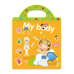 Adesivi impermeabili e riutilizzabili fai-da-te per l'educazione prescolare dei bambini, Animals T01, Traffic T02, Dinosaur T03, Space T04, Body T05, Ocean T06, Princess T07, Insect T08, Farm T09, Four Seasons T10, Easter T13                           ...