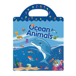 Adesivi impermeabili e riutilizzabili fai-da-te per l'educazione prescolare dei bambini, Animals T01, Traffic T02, Dinosaur T03, Space T04, Body T05, Ocean T06, Princess T07, Insect T08, Farm T09, Four Seasons T10, Easter T13                           ...