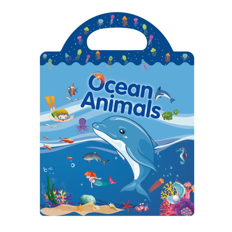 Adesivi impermeabili e riutilizzabili fai-da-te per l'educazione prescolare dei bambini, Animals T01, Traffic T02, Dinosaur T03, Space T04, Body T05, Ocean T06, Princess T07, Insect T08, Farm T09, Four Seasons T10, Easter T13                           ...