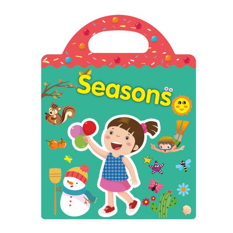 Adesivi impermeabili e riutilizzabili fai-da-te per l'educazione prescolare dei bambini, Animals T01, Traffic T02, Dinosaur T03, Space T04, Body T05, Ocean T06, Princess T07, Insect T08, Farm T09, Four Seasons T10, Easter T13                           ...