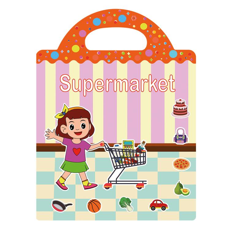 Adesivi impermeabili e riutilizzabili fai-da-te per l'educazione prescolare dei bambini, Animals T01, Traffic T02, Dinosaur T03, Space T04, Body T05, Ocean T06, Princess T07, Insect T08, Farm T09, Four Seasons T10, Easter T13                           ...