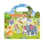 Adesivi impermeabili e riutilizzabili fai-da-te per l'educazione prescolare dei bambini, Animals T01, Traffic T02, Dinosaur T03, Space T04, Body T05, Ocean T06, Princess T07, Insect T08, Farm T09, Four Seasons T10, Easter T13                           ...
