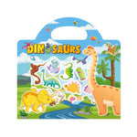 Adesivi impermeabili e riutilizzabili fai-da-te per l'educazione prescolare dei bambini, Animals T01, Traffic T02, Dinosaur T03, Space T04, Body T05, Ocean T06, Princess T07, Insect T08, Farm T09, Four Seasons T10, Easter T13                           ...