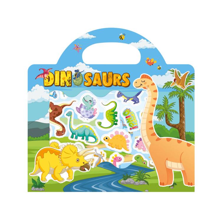 Adesivi impermeabili e riutilizzabili fai-da-te per l'educazione prescolare dei bambini, Animals T01, Traffic T02, Dinosaur T03, Space T04, Body T05, Ocean T06, Princess T07, Insect T08, Farm T09, Four Seasons T10, Easter T13                           ...