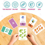 58 carte / Set Montessori per bambini piccoli, schede didattiche per l'apprendimento precoce, K01, K02, K03, K06, K07, K08, K09