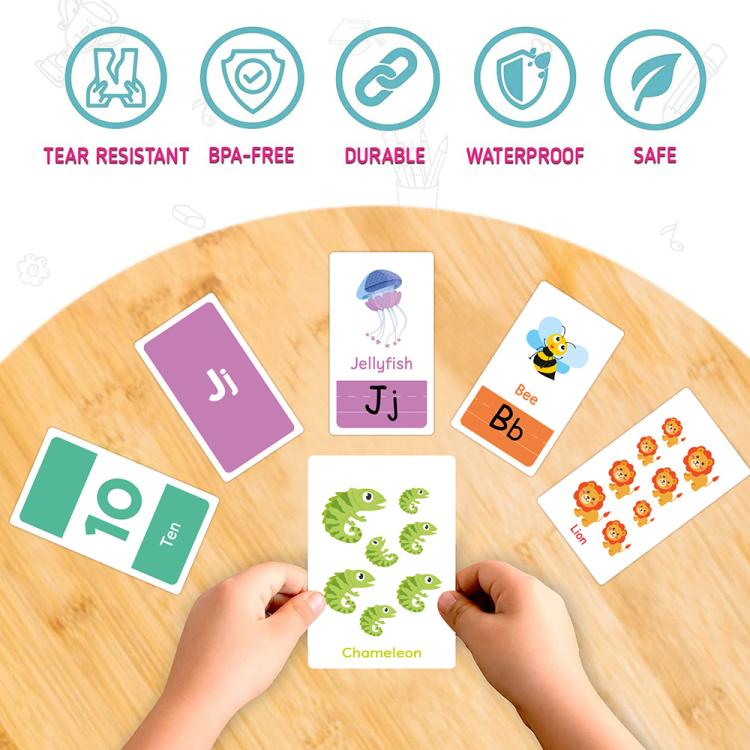 58 carte / Set Montessori per bambini piccoli, schede didattiche per l'apprendimento precoce, K01, K02, K03, K06, K07, K08, K09
