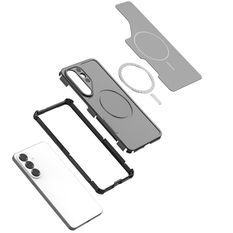 Custodia per telefono MagSafe in TPU + PC antiurto e dissipazione del calore., For Galaxy S26+ 5G, For Galaxy S26 Ultra 5G, For Galaxy S26 5G, For Galaxy S25 5G, For Galaxy S25+ 5G, For Galaxy S25 Ultra 5G