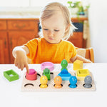 Gioco di pesca magnetico in legno per bambini, giocattolo educativo per l'apprendimento precoce e l'abbinamento di forme., 5 Shape, 4 Shape with Fishing, 6 Shape with Fishing, Butterfly