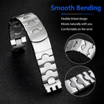 Cinturino per orologio in acciaio con bocca convessa a forma di mezzaluna xDfind, For Swatch 17mm, For Swatch 19mm