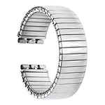 Cinturino per orologio xDfind trapezoidale in acciaio inossidabile con molla elastica, For Swatch 17mm
