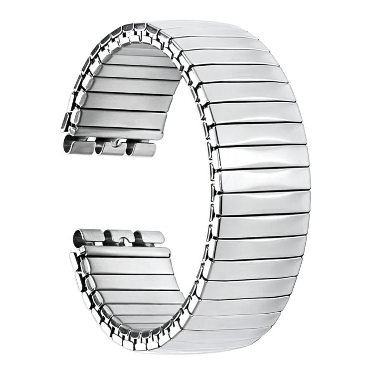 Cinturino per orologio xDfind trapezoidale in acciaio inossidabile con molla elastica, For Swatch 17mm