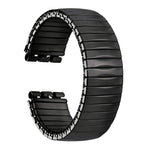 Cinturino per orologio xDfind trapezoidale in acciaio inossidabile con molla elastica, For Swatch 17mm