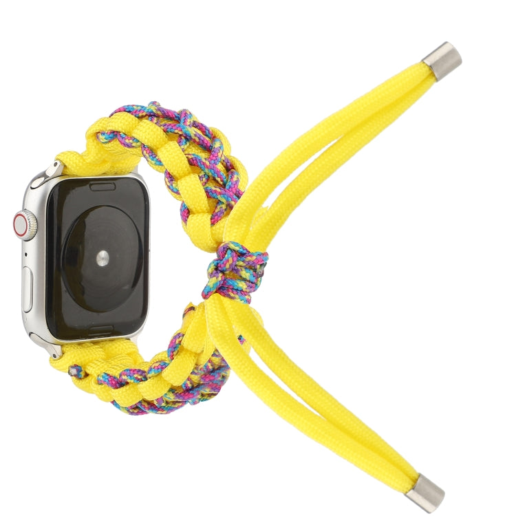 Cinturino intrecciato in corda per ombrello, For Apple Series 7 41mm / 6 & SE & 5 & 4 40mm / 3 & 2 & 1 38mm, For Apple Series 7 45mm / 6 & SE & 5 & 4 44mm / 3 & 2 & 1 42mm