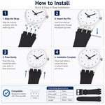 Cinturino per orologio xDfind con bocca convessa in silicone tinta unita, For Swatch 17mm
