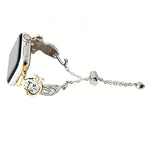 Bracciale a catena Line Cat, cinturino in metallo per orologio, For Apple Watch 46mm / 49mm / 45mm / 44mm, For Apple Watch 42mm / 41mm / 40mm / 38mm