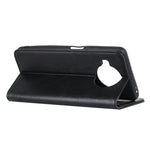 Custodia portafoglio in pelle con slot carte e supporto