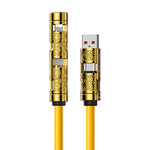 Cavo dati 4 in 1 WK WDC-100 serie Wudao da USB-A, Type-C a Type-C, 8 pin, 240 W, 1.5m