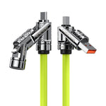 Cavo dati 4 in 1 WK WDC-100 serie Wudao da USB-A, Type-C a Type-C, 8 pin, 240 W, 1.5m