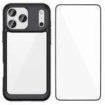 WANLONFENG - Custodia per telefono in TPU acrilico con pulsanti galvanizzati e protezione per lo schermo, For iPhone 17e / 16e, For iPhone 17 Pro Max, For iPhone 17 Pro, For iPhone 17, For iPhone Air, For iPhone 16 Pro Max, For iPhone 16 Pro           ...