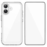 WANLONFENG - Custodia per telefono in TPU acrilico con pulsanti galvanizzati e protezione per lo schermo, For iPhone 17e / 16e, For iPhone 17 Pro Max, For iPhone 17 Pro, For iPhone 17, For iPhone Air, For iPhone 16 Pro Max, For iPhone 16 Pro           ...
