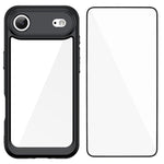 WANLONFENG - Custodia per telefono in TPU acrilico con pulsanti galvanizzati e protezione per lo schermo, For iPhone 17e / 16e, For iPhone 17 Pro Max, For iPhone 17 Pro, For iPhone 17, For iPhone Air, For iPhone 16 Pro Max, For iPhone 16 Pro           ...