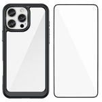 WANLONFENG - Custodia per telefono in TPU acrilico con pulsanti galvanizzati e protezione per lo schermo, For iPhone 17e / 16e, For iPhone 17 Pro Max, For iPhone 17 Pro, For iPhone 17, For iPhone Air, For iPhone 16 Pro Max, For iPhone 16 Pro           ...
