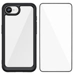 WANLONFENG - Custodia per telefono in TPU acrilico con pulsanti galvanizzati e protezione per lo schermo, For iPhone 17e / 16e, For iPhone 17 Pro Max, For iPhone 17 Pro, For iPhone 17, For iPhone Air, For iPhone 16 Pro Max, For iPhone 16 Pro           ...