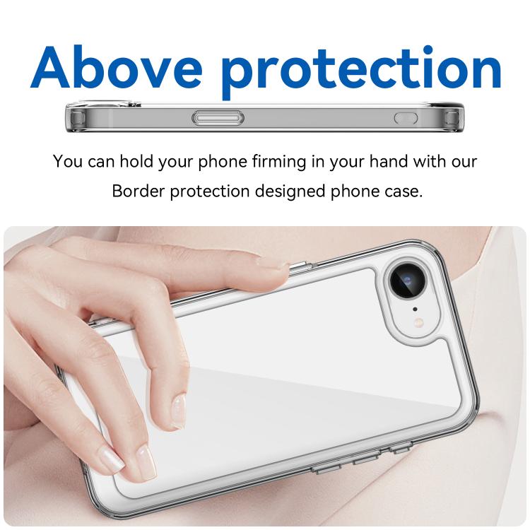WANLONFENG - Custodia per telefono in TPU acrilico con pulsanti galvanizzati e protezione per lo schermo, For iPhone 17e / 16e, For iPhone 17 Pro Max, For iPhone 17 Pro, For iPhone 17, For iPhone Air, For iPhone 16 Pro Max, For iPhone 16 Pro           ...