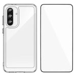 WANLONFENG - Custodia per telefono in TPU acrilico con pulsanti galvanizzati e protezione per lo schermo, For Galaxy S26 FE 5G, For Galaxy S26+ 5G, For Galaxy S26 Ultra 5G, For Galaxy S26 5G, For Galaxy A57 5G, For Galaxy A37 5G, For Galaxy A27 5G     ...