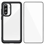 WANLONFENG - Custodia per telefono in TPU acrilico con pulsanti galvanizzati e protezione per lo schermo, For Galaxy S26 FE 5G, For Galaxy S26+ 5G, For Galaxy S26 Ultra 5G, For Galaxy S26 5G, For Galaxy A57 5G, For Galaxy A37 5G, For Galaxy A27 5G     ...
