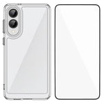 WANLONFENG - Custodia per telefono in TPU acrilico con pulsanti galvanizzati e protezione per lo schermo, For Galaxy S26 FE 5G, For Galaxy S26+ 5G, For Galaxy S26 Ultra 5G, For Galaxy S26 5G, For Galaxy A57 5G, For Galaxy A37 5G, For Galaxy A27 5G     ...