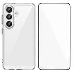 WANLONFENG - Custodia per telefono in TPU acrilico con pulsanti galvanizzati e protezione per lo schermo, For Galaxy S26 FE 5G, For Galaxy S26+ 5G, For Galaxy S26 Ultra 5G, For Galaxy S26 5G, For Galaxy A57 5G, For Galaxy A37 5G, For Galaxy A27 5G     ...