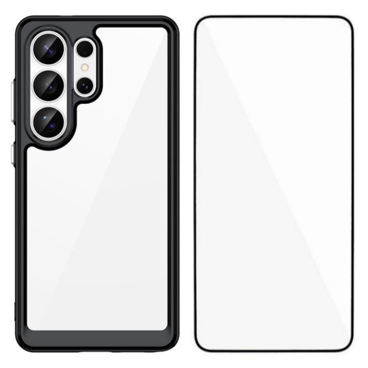 WANLONFENG - Custodia per telefono in TPU acrilico con pulsanti galvanizzati e protezione per lo schermo, For Galaxy S26 FE 5G, For Galaxy S26+ 5G, For Galaxy S26 Ultra 5G, For Galaxy S26 5G, For Galaxy A57 5G, For Galaxy A37 5G, For Galaxy A27 5G     ...