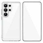 WANLONFENG - Custodia per telefono in TPU acrilico con pulsanti galvanizzati e protezione per lo schermo, For Galaxy S26 FE 5G, For Galaxy S26+ 5G, For Galaxy S26 Ultra 5G, For Galaxy S26 5G, For Galaxy A57 5G, For Galaxy A37 5G, For Galaxy A27 5G     ...