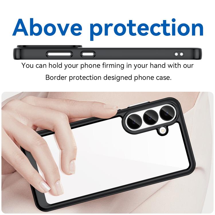 WANLONFENG - Custodia per telefono in TPU acrilico con pulsanti galvanizzati e protezione per lo schermo, For Galaxy S26 FE 5G, For Galaxy S26+ 5G, For Galaxy S26 Ultra 5G, For Galaxy S26 5G, For Galaxy A57 5G, For Galaxy A37 5G, For Galaxy A27 5G     ...