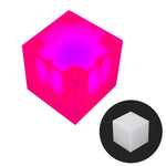 Cubo magnetico da 2,5 cm, blocchi da costruzione, luci notturne a LED, giocattolo decorativo.