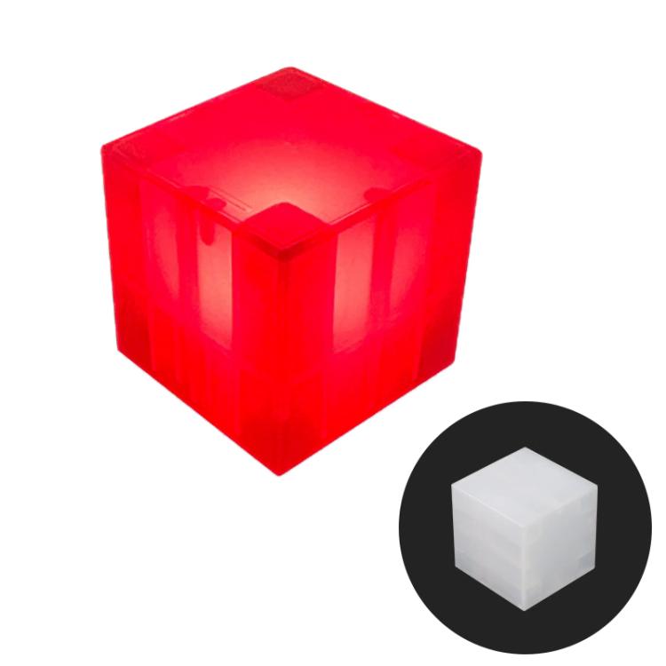 Cubo magnetico da 2,5 cm, blocchi da costruzione, luci notturne a LED, giocattolo decorativo.