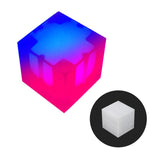 Cubo magnetico da 2,5 cm, blocchi da costruzione, luci notturne a LED, giocattolo decorativo.