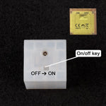 Cubo magnetico da 2,5 cm, blocchi da costruzione, luci notturne a LED, giocattolo decorativo.