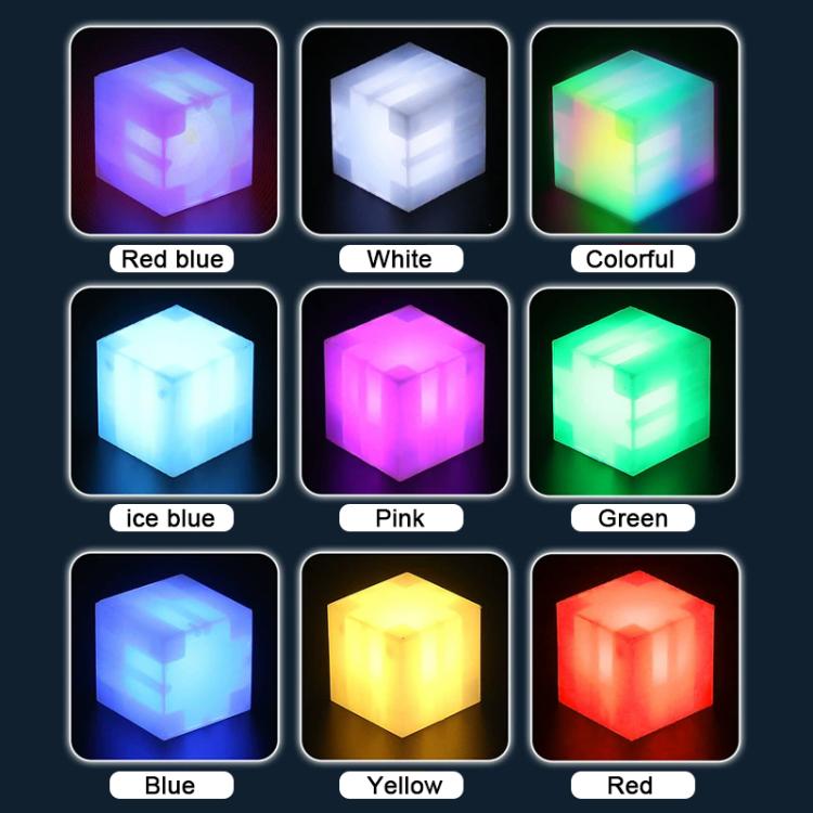 Cubo magnetico da 2,5 cm, blocchi da costruzione, luci notturne a LED, giocattolo decorativo.