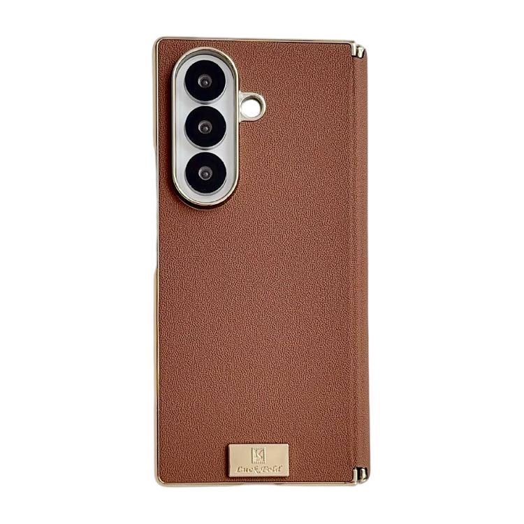 Custodia per telefono in PU con design supercar a doppio asse galvanizzato, For Galaxy Z Fold8 Ultra 5G, For Galaxy Z Fold7, For Galaxy Z Fold6, For Galaxy Z Fold5
